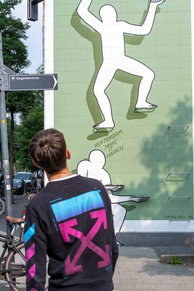 rotterdam met een tiener bezoeken