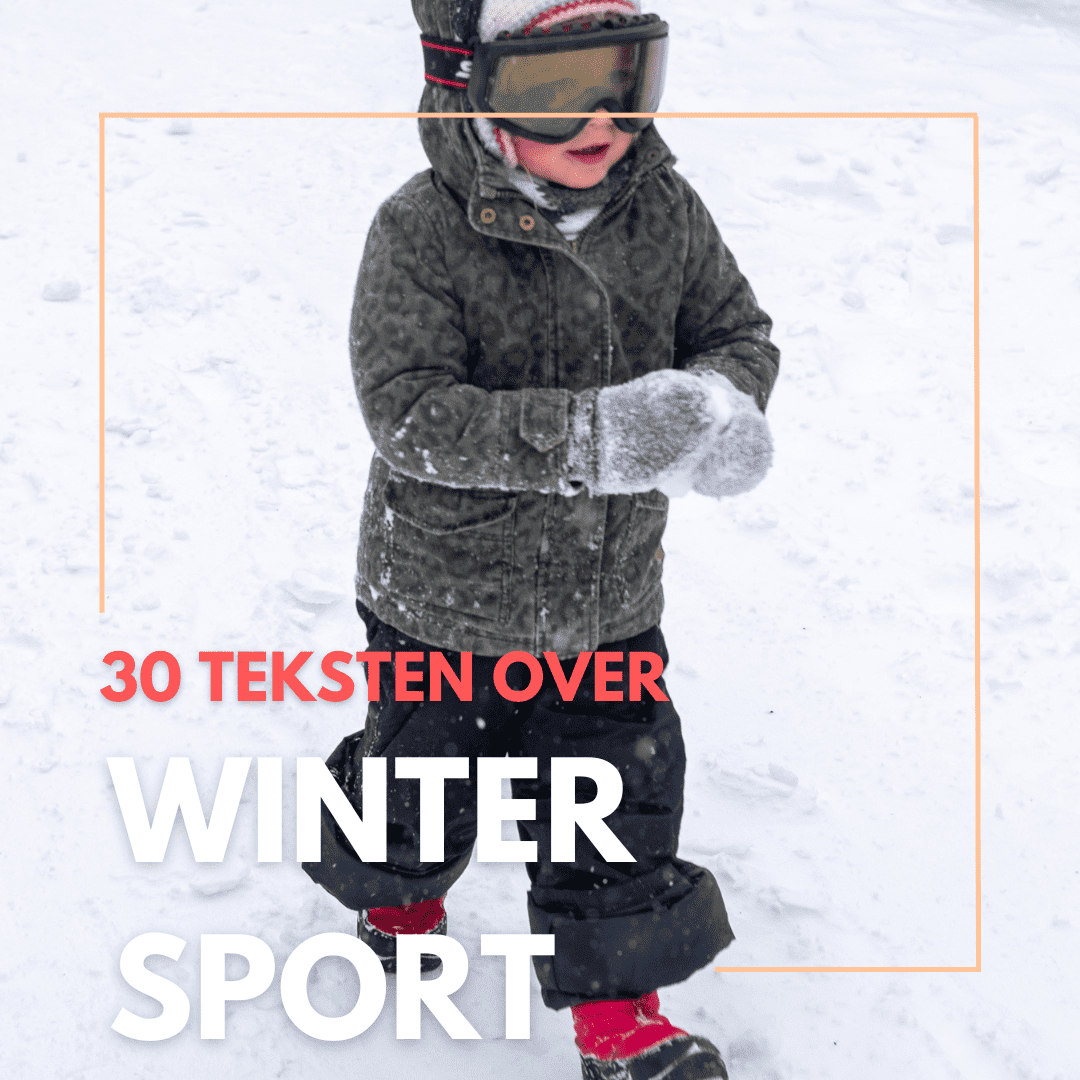 teksten over wintersport