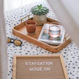 staycation quotes letterbord