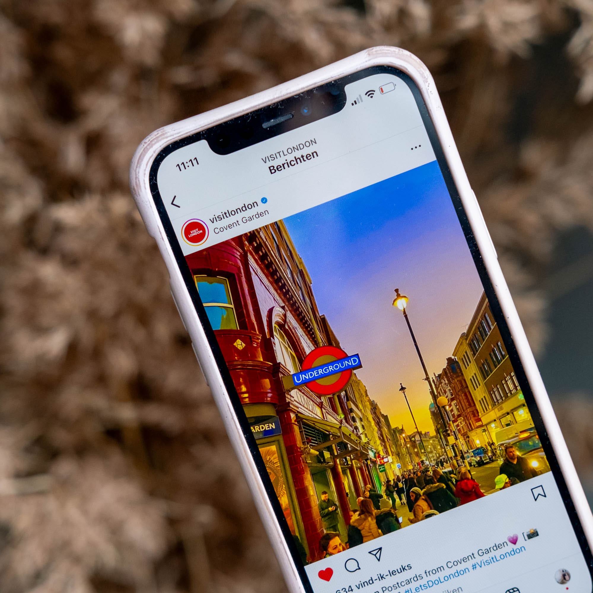 Instagram accounts over Londen