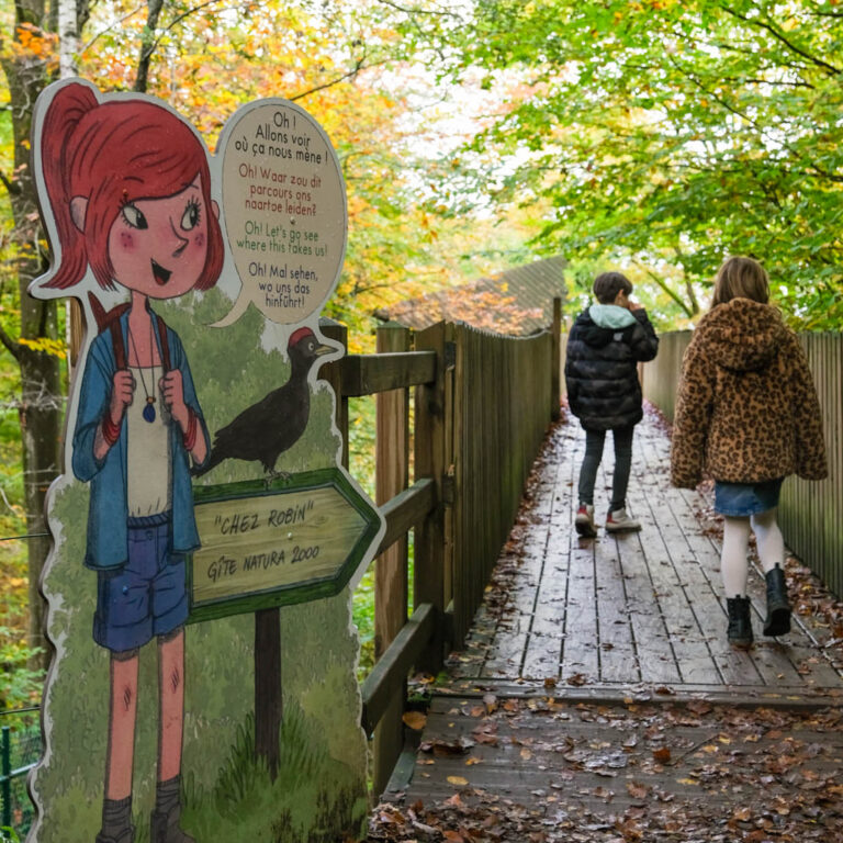 herfst in de Belgische Ardennen met kinderen